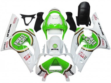 Carenados Moto Kawasaki ZX6R 2003-2004 - Blanco Verde Motul Lucky Strike Fabricantes