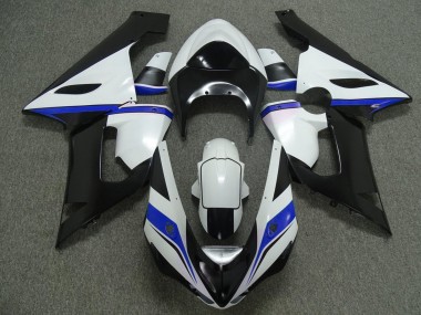 Carenados Moto Kawasaki ZX6R 2005-2006 - Blanco Negro Azul Fabricantes