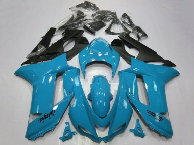 Carenados Moto Kawasaki ZX6R 2007-2008 - Azul Negro Fabricantes
