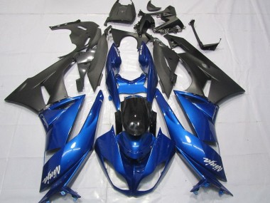 Carenados Moto Kawasaki ZX6R 2007-2008 - Azul Negro Mate Blanco Fabricantes