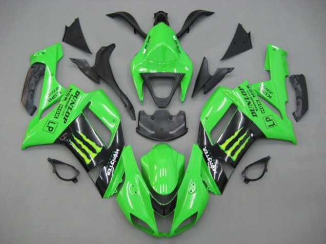 Carenados Moto Kawasaki ZX6R 2007-2008 - Verde Negro Monstruo Energy Fabricantes