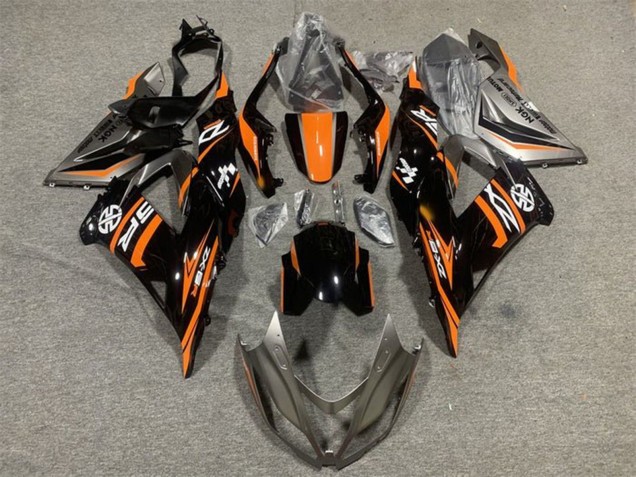 Carenado Moto Kawasaki ZX6R 2013-2018 - Naranja Negro Brillante Fabricantes