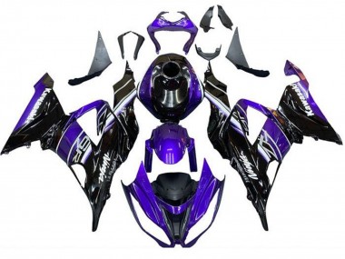 Carenado Moto Kawasaki ZX6R 2013-2018 - Azul Negro Brillante Fabricantes
