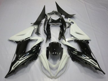 Carenados Moto Kawasaki ZX6R 2013-2018 - Blanco Perla Negro Brillante Fabricantes