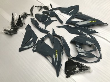 Carenados Moto Kawasaki ZX6R 2013-2018 - Gris Oscuro Amarillo Fabricantes