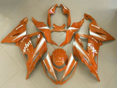 Carenados Moto Kawasaki ZX6R 2013-2018 - Naranja Blanco Fabricantes