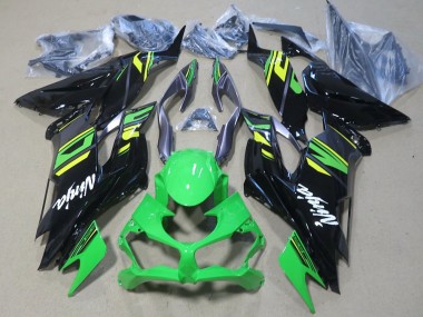 Carenados Moto Kawasaki ZX6R 2019-2022 - Verde Amarillo Negro Brillante Fabricantes