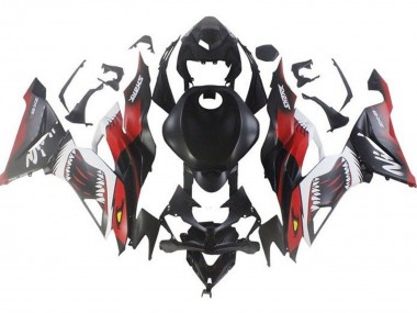 Carenados Moto Kawasaki ZX6R 2019-2022 - Negro Mate Rojo Blanco Tiburón Fabricantes
