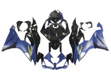 Carenados Moto Kawasaki ZX6R 2019-2022 - Azul Mate Negro Brillante Fabricantes