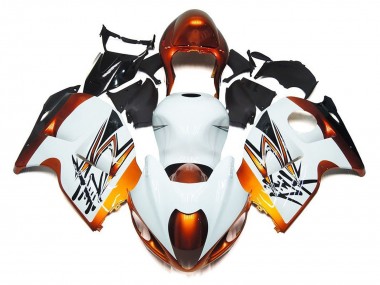 Carenados Moto Suzuki GSXR 1300 Hayabusa 1996-2007 - Blanco Naranja Negro Fabricantes