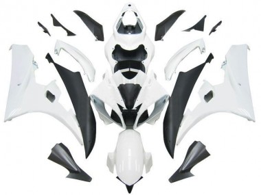 Carenados Moto Yamaha YZF R6 2006-2007 - Blanco Negro Mate Fabricantes