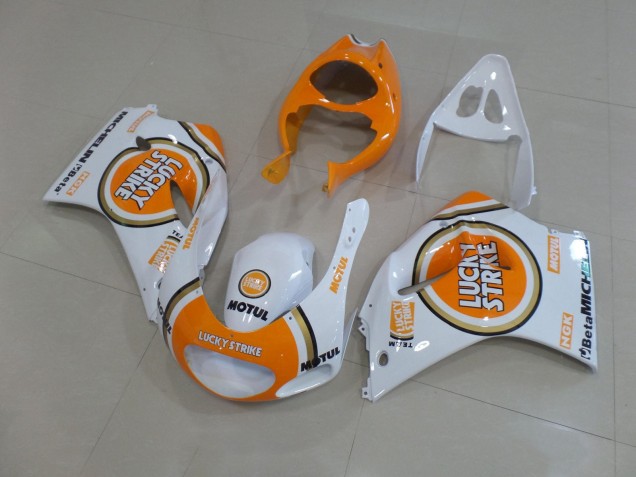 Carenados Moto Suzuki RGV250 VJ22 1991-1996 - Blanco Naranja Lucky Strike Motul Fabricantes