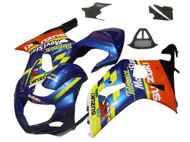 Carenados Moto Suzuki GSXR1000 2000-2002 - Azul Amarillo Rojo Telefonica Motul Fabricantes