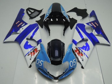 Carenados Moto Suzuki GSXR1000 2000-2002 - Azul Blanco Negro Brillante Azul Claro 05 Fabricantes