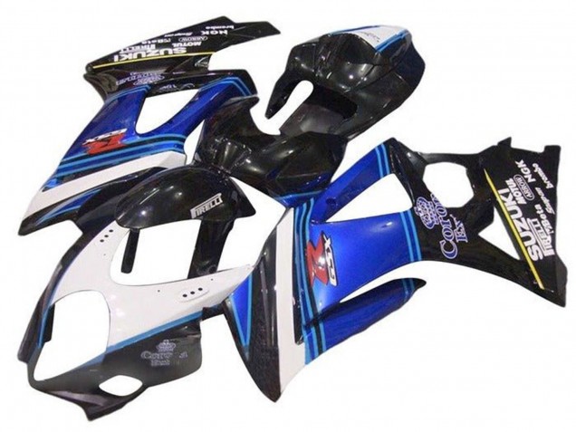 Carenados Moto Suzuki GSXR 1000 2005-2006 - Negro Brillante Azul Blanco Corona Fabricantes