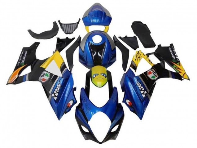 Carenados Moto Suzuki GSXR 1000 2005-2006 - Azul Amarillo Negro Tiburón Fabricantes