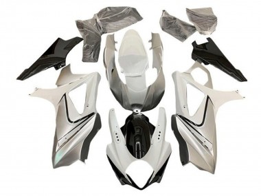 Carenado Moto Suzuki GSXR 1000 2005-2006 - Blanco Brillante Plata Negro Fabricantes