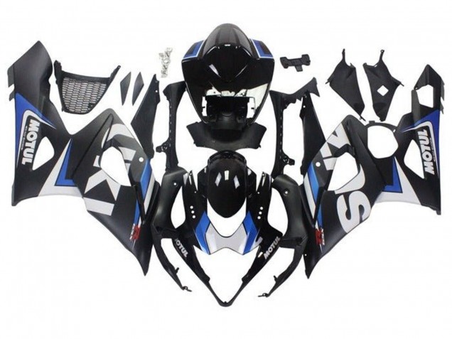 Carenados Moto Suzuki GSXR 1000 2005-2006 - Negro Mate Azul Blanco Fabricantes