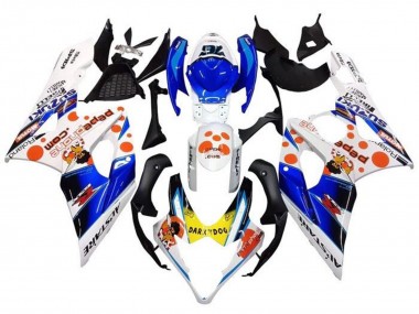 Carenados Moto Suzuki GSXR 1000 2005-2006 - Blanco Azul Naranja Amarillo Dark Dog Fabricantes