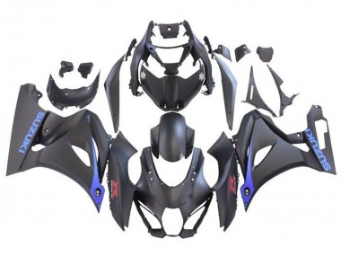 Carenados Moto Suzuki GSXR1000 2017-2024 - Negro Mate Azul Fabricantes