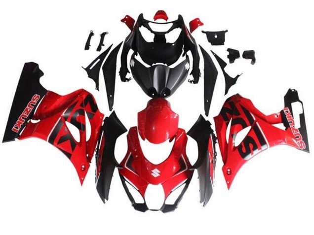 Carenado Moto Suzuki GSXR1000 2017-2024 - Rojo Negro Fabricantes