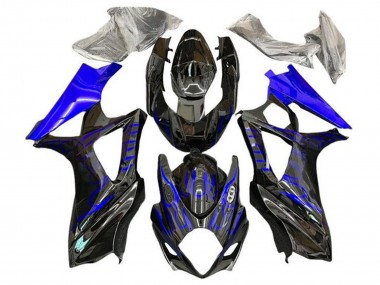 Carenados Moto Suzuki GSXR 1000 2007-2008 - Negro Azul Llama Fabricantes