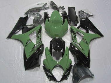 Carenado Moto Suzuki GSXR 1000 2007-2008 - Verde Negro Brillante Fabricantes