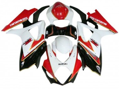 Carenados Moto Suzuki GSXR 1000 2007-2008 - Blanco Rojo Oro Negro Fabricantes