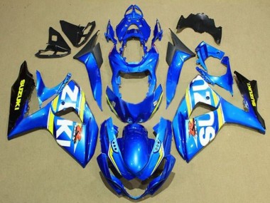 Carenados Moto Suzuki GSXR 1000 2009-2016 - Azul Blanco Amarillo Raya Negro Fabricantes