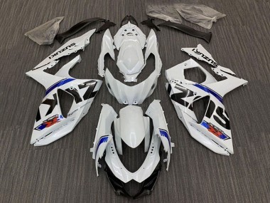 Carenado Moto Suzuki GSXR 1000 2009-2016 - Blanco Azul Raya Fabricantes