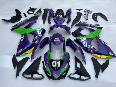 Carenados Moto Suzuki GSXR 1000 2009-2016 - Púrpura Verde Negro Amarillo 01 Fabricantes