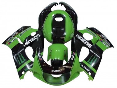 Carenados Moto Suzuki GSXR 600 / GSXR 750 1996-2000 - Verde Negro Monstruo Fabricantes