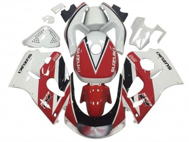 Carenados Moto Suzuki GSXR 600 / GSXR 750 1996-2000 - Rojo Blanco Negro Raya Fabricantes