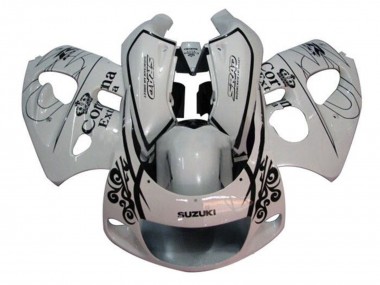 Carenados Moto Suzuki GSXR 600 / GSXR 750 1996-2000 - Blanco Negro Corona Extra Fabricantes