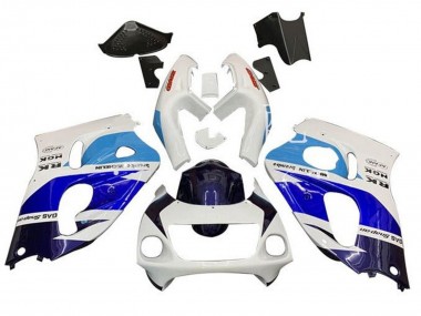 Carenados Moto Suzuki GSXR 600 / GSXR 750 1996-2000 - Blanco Triple Azul Fabricantes
