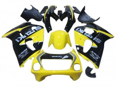 Carenados Moto Suzuki GSXR 600 / GSXR 750 1996-2000 - Amarillo Negro Plata Fabricantes