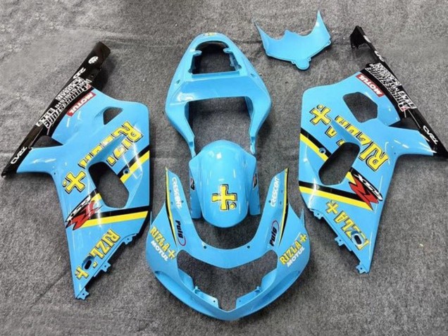 Carenados Moto Suzuki GSXR 600 / GSXR 750 2001-2003 - Azul Claro Amarillo Negro Negro Rizla Fabricantes