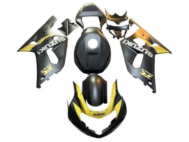 Carenados Moto Suzuki GSXR 600 / GSXR 750 2001-2003 - Negro Mate Amarillo Fabricantes