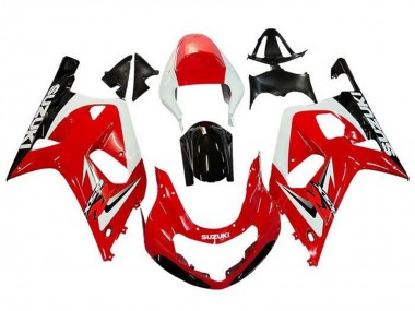 Carenados Moto Suzuki GSXR 600 / GSXR 750 2001-2003 - Rojo Blanco Negro Brillante Fabricantes