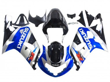 Carenados Moto Suzuki GSXR 600 / GSXR 750 2001-2003 - Azul Plata Negro Brillante Fabricantes
