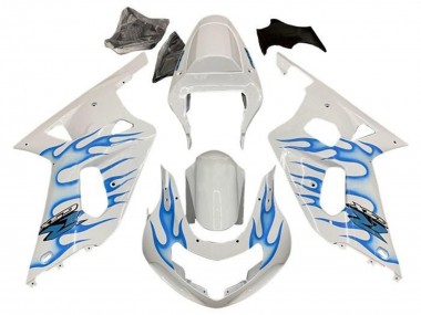 Carenados Moto Suzuki GSXR 600 / GSXR 750 2001-2003 - Blanco Azul Llama Fabricantes