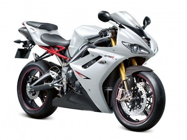 Carenados Moto Triumph Daytona 675 Triple 2009-2012 - Blanco Perla Negro Fabricantes