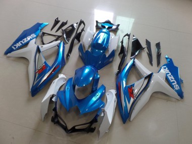 Carenado Moto Suzuki GSXR 600 / GSXR 750 2008-2010 - Blanco Azul Claro Rojo Fabricantes