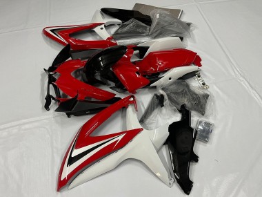 Carenado Moto Suzuki GSXR 600 / GSXR 750 2008-2010 - Blanco Rojo Negro Brillante Fabricantes