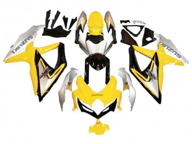 Carenados Moto Suzuki GSXR 600 / GSXR 750 2008-2010 - Plata Amarillo Negro Brillante Fabricantes