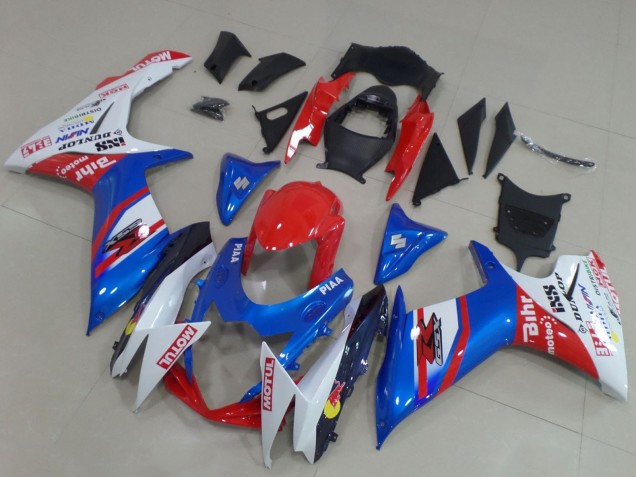Carenados Moto Suzuki GSXR 600 / GSXR 750 2011-2024 - Azul Rojo Blanco Fabricantes