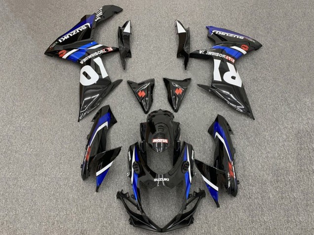 Carenados Moto Suzuki GSXR 600 / GSXR 750 2011-2024 - Negro Brillante Azul Blanco Rojo Yoshimura Fabricantes