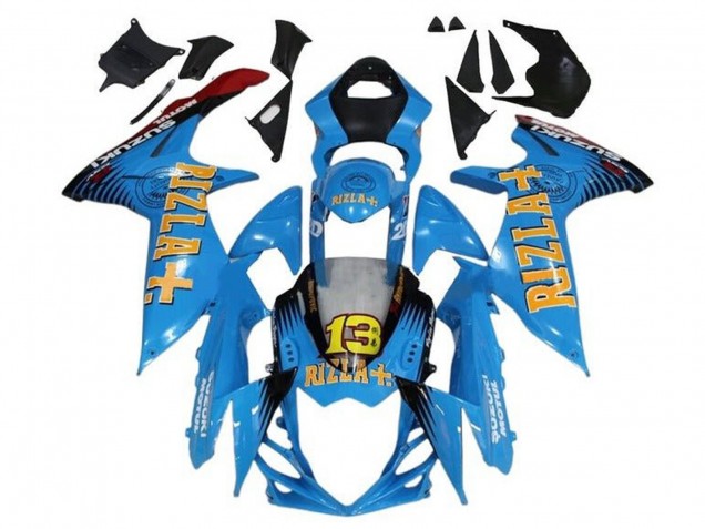 Carenados Moto Suzuki GSXR 600 / GSXR 750 2011-2024 - Azul Amarillo Rojo Negro Rizla 13 Fabricantes
