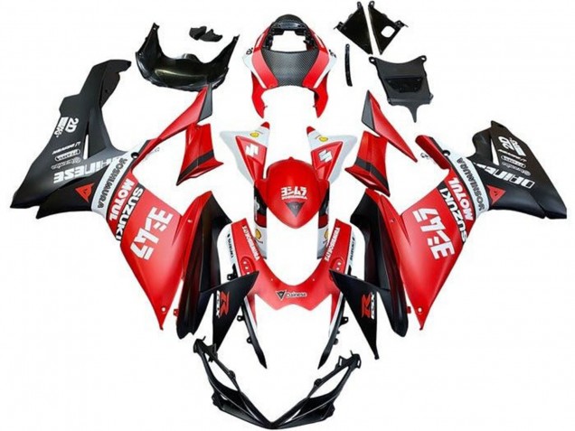Carenados Moto Suzuki GSXR 600 / GSXR 750 2011-2024 - Rojo Blanco Negro Motul Fabricantes