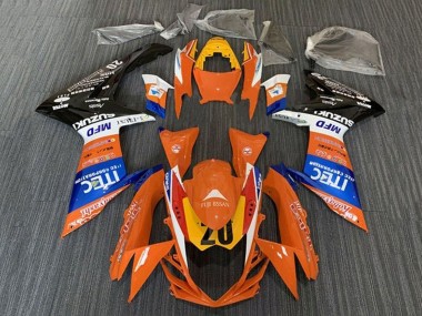 Carenados Moto Suzuki GSXR 600 / GSXR 750 2011-2024 - Naranja Azul Blanco Negro Amarillo 20 Fabricantes